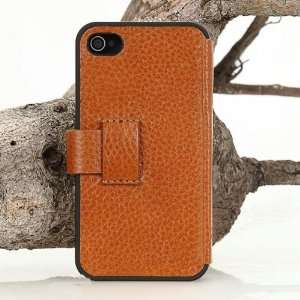  Apple iPhone 4 / 4s Opening Side Flip Genuine Leather Case 