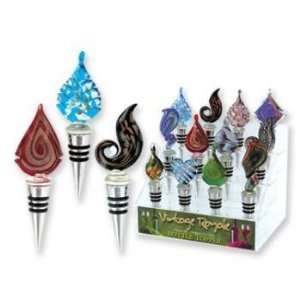  Handcrafted Designer Art Glass Bottle Stoppers Case Pack 