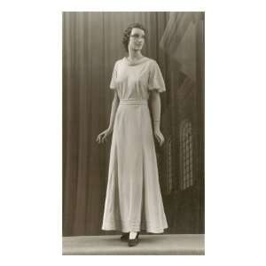  Twenties Mannequin in Long Dress Premium Poster Print 