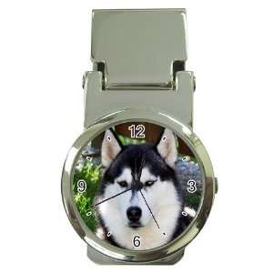 Siberian Husky 37 Money Clip Watch U0628
