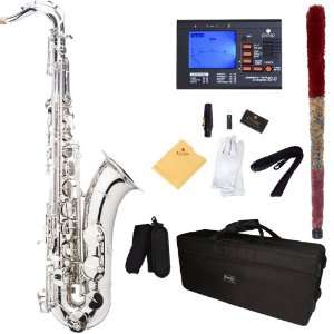   Saxophone with Tuner, Case, Mouthpiece, 10 Reeds and More Musical