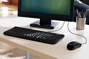    亚马逊   Microsoft Wired Desktop 600 (Black