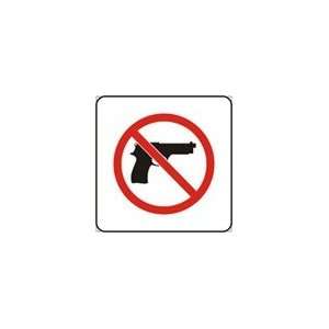 NO HANDGUN PICTORIAL (Complies with Kansas Conceal/Carry Law) Sign   8 