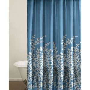  City Scene 174095 Branches Shower Curtain in Blue