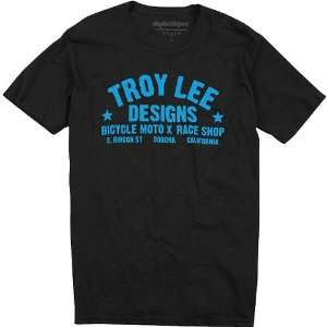 Troy Lee Designs Race Shop Mens Short Sleeve Sportswear Shirt   Black 