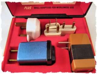 Vintage Franzus Travel Converter Kit TK 7 Adapters NICE  