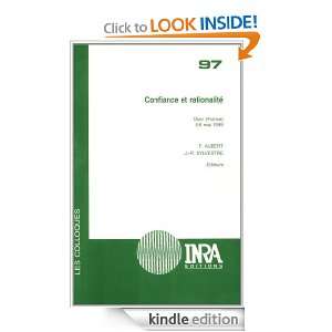 Confiance et rationalité Dijon (France), 5 6 mai 1999 (Les Colloques 