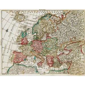  Lobeck and Lotter Map of Europe (1762)