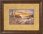 road less traveled by jim hansel barn pheasant framed