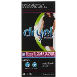 Dryel Home Dry Cleaning Kit Refills Clean Breeze 6ct (Quantity of 4)