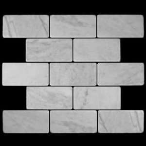  Carrara Marble Italian White Bianco Carrera 3x6 Marble Subway Tile 