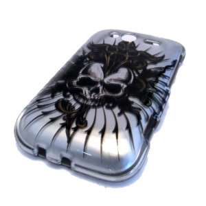  HTC Wildfire S Silver Skull Spear Cool Design Hard Case 