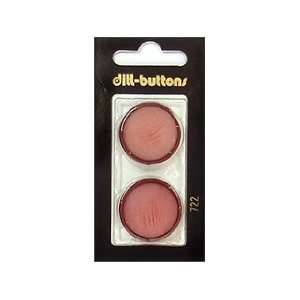  Dill Buttons 25mm Shank Wine Red 2 pc (6 Pack) Pet 