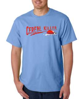 Serial Cereal Killer Funny 100% Cotton Tee Shirt  