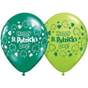  (12) St. Patricks Day Shamrocks 11 Latex Balloon Toys 