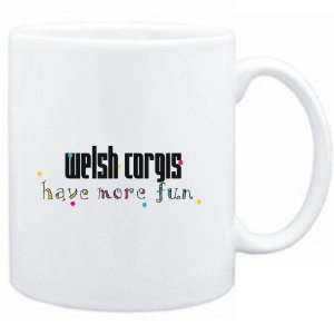  Mug White Welsh Corgis have more fun Dogs Sports 
