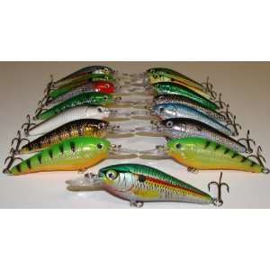  15 Shallow Diving Plugs (Set of 15 Lures)   Fishing Lure 
