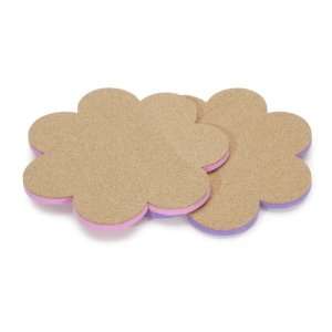  Darice Corkies Small Round Corkboard, Flower