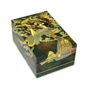  Coromandel SPARKLE Hand Carved,Hand Painted Wooden Box 