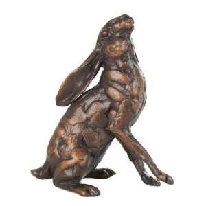   Limited Ed Hot Cast Bronze Sculpture Hare Moon Gazing
