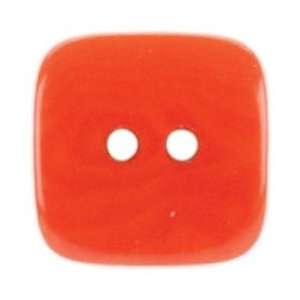 Paradise Exotic Shawl Pins Corozo Square Button 5/8 Orange; 24 Items 