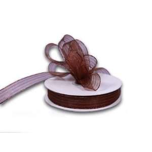 Corsage Ribbon 5/8 inch 50 Yards, Chocolate Brown Health 