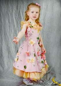 FLOWER GIRL PAGEANT PARTY HOLIDAY DRESS 2772 PINK SIZE 2 4  