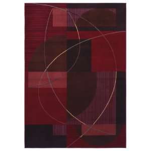  Inspired Design Collection Mojo Red Burgundy Contemporary 