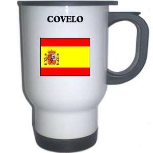  Spain (Espana)   COVELO White Stainless Steel Mug 