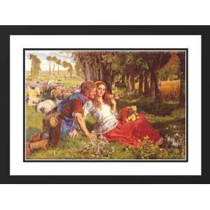 Hunt, William Holman 24x19 Framed and Double Matted The Hireling 