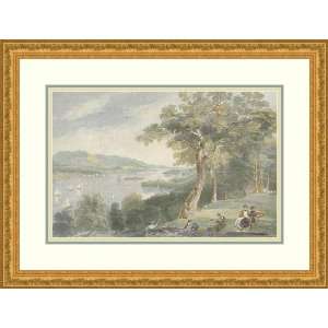  View from Hyde Park by William H. Bartlett   Framed 