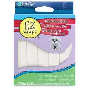   Clay   White, 1.1 lb, EZ Shape Modeling Clay, Pkg of 5 Arts, Crafts