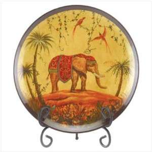 ELEPHANT PLATE WITH STAND 