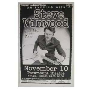  Steve Winwood Poster Junction Seven Tour Of Traffic and 