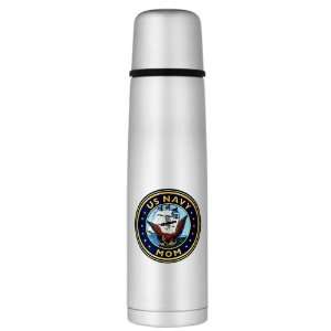   Thermos Bottle US Navy Mom Bald Eagle Anchor and Ship 