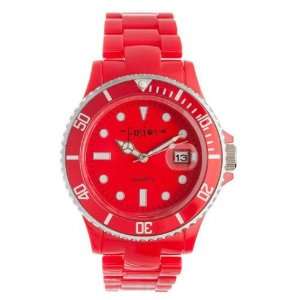  Dakota Watch Fusion Color Link Red Dial & Plastic Link 