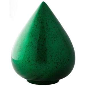  Green Speckled Hand Painted Cremation Urn