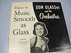 DON GLASSER & ORCHESTRA LOIS COSTELLO RECORD LP ALBUM  