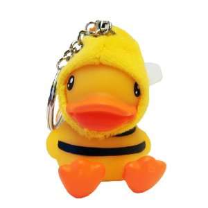  Cute Semk Duck Figure Doll with Keychain for Pendant_BEE 