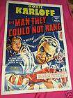 The Man They Could Not Hang Orig 1 Sht Boris Karloff