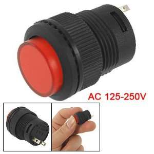  Amico Selflocking 2 Pin Red Push Button Switch AC 125 250V 