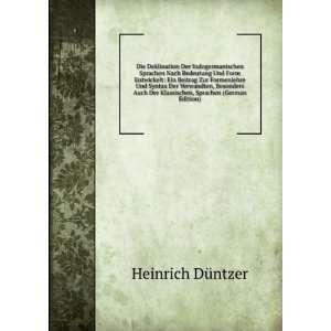   Sprachen (German Edition) (9785875667886) Heinrich DÃ¼ntzer Books