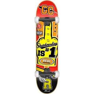  Real Skateboarding Is #1 [Small] Skateboard  7.81 Red/Yel 