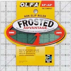    Olfa 6.5 x 6.5 Frosted Non Slip Ruler Arts, Crafts & Sewing