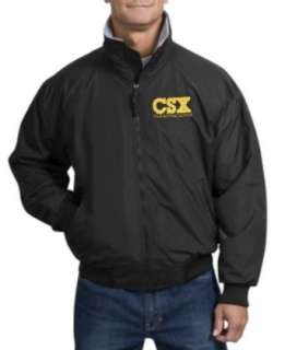  CSX Embroidered Jackets with Front Logo Railroad Train Clothing