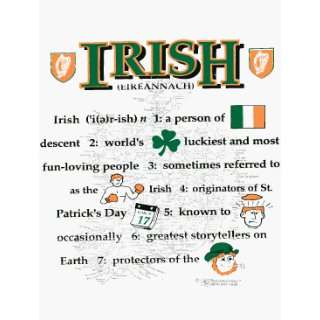  Ireland   Nationality Definition T shirt (Large) Patio 