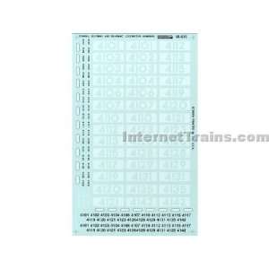   Numberboards Decal Set   Conrail (ONLY for SD70/80MAC) Toys & Games