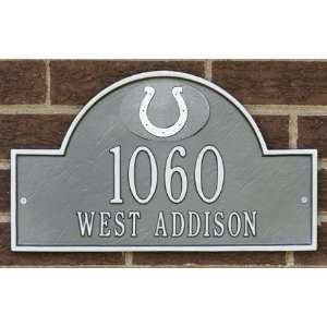  Indianapolis Colts Pewter & Silver Personalized Address 