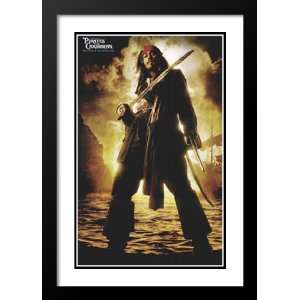 The Curse of the Black Pearl 20x26 Framed and Double Matted Movie 
