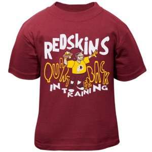   Toddler Burgundy Quarterback in Training T shirt